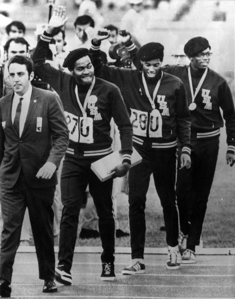 The U.S. track and field team arrived in Mexico eager to show their support to the civil rights movement back home. The world was watching to see what the team's black athletes, many of whom had received death threats, would do.