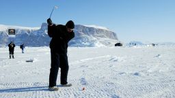 The World Ice Golf Championships in Uummannaq, Greenland