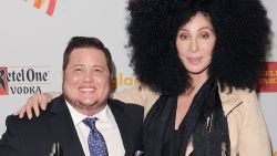 Chaz Bono and Cher backstage at the 23rd Annual GLAAD Media Awards presented by Ketel One and Wells Fargo held at Westin Bonaventure Hotel on April 21, 2012 in Los Angeles, California