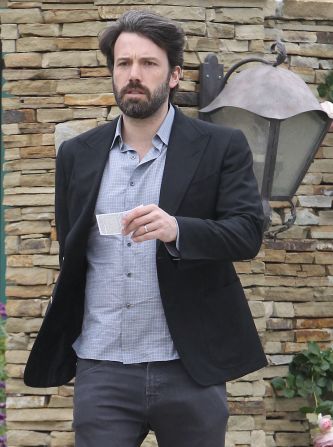 Ben Affleck leaves an event in the Pacific Palisades.