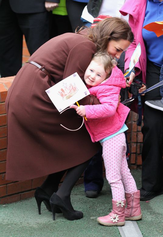 <strong>Jackson: </strong>"This was one of her solo engagements which she made while William was in the Falklands flying rescue helicopters. It just really shows that she gets stuck in and she's got the common touch and a real affinity with the children."