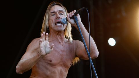 Iggy Pop, shown here performing during the Isle of Wight Festival in 2011.