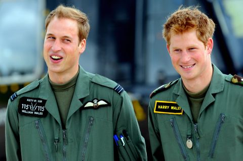 Prince Harry's older brother William is also in the armed services. He serves as a search and rescue pilot with the Royal Air Force, based in North Wales.
