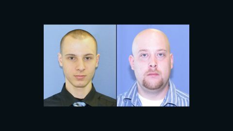  Kenneth Konias Jr., 22, left, is wanted in connection with the shooting death of Michael Haines, 31, right.