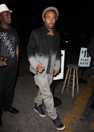 Columbus Short dines in Hollywood.