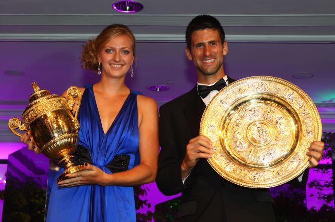 Petra Kvitova of the Czech Republic and Novak Djokovic of Serbia will be hoping to defend their Wimbledon titles in July -- earning a 4.5% increase in prize money if they do. Singles champions will now receive £1.15 millon ($1.85 million). 