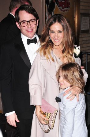 Matthew Broderick and Sarah Jessica Parker attend a Broadway play in New York City.