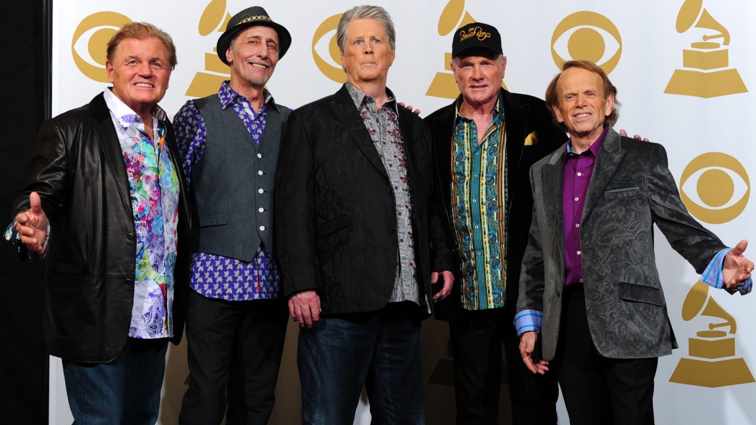 The Beach Boys, shown here at the 54th Grammy Awards in February.