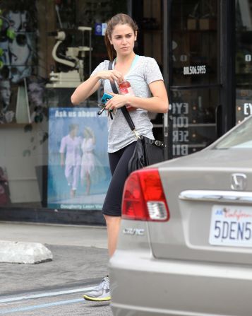 Nikki Reed heads to the gym in Studio City.