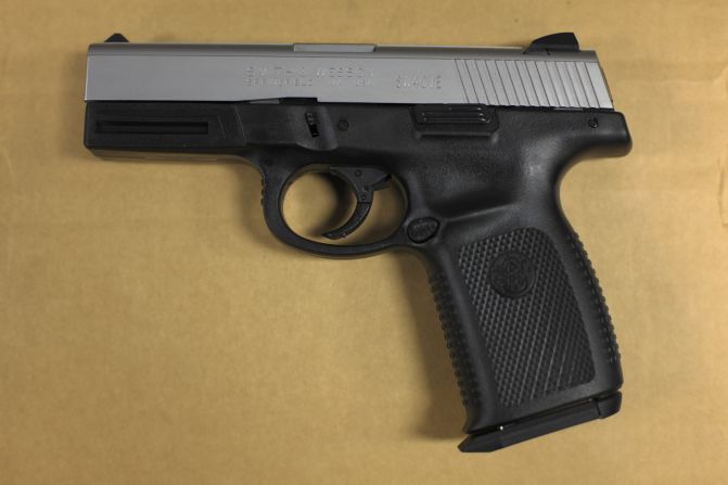 The shooter pulled out a .40 caliber Smith and Wesson, like this one, and shot Daniel Adkins after he swung his hands in the air. The shooter said he feared for his life.