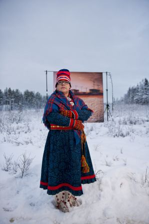 "Many of the people that are suffering the effects of climate change have not done anything to contribute to it, and areas that are being destroyed are often far away from where the pollution is made," he said. "The idea with the images is to bring these two realities closer together." 