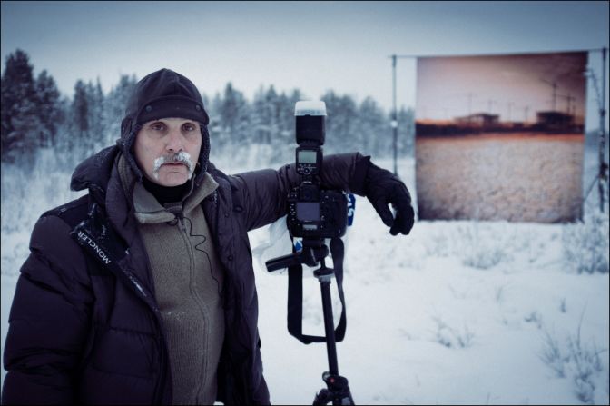 Lebanese photographer Roger Moukarzel swapped his warm studio in Beirut for the frozen mountains of Lulea in northern Sweden. He was here to create a series of striking images that would highlight the cause and effect of climate change.