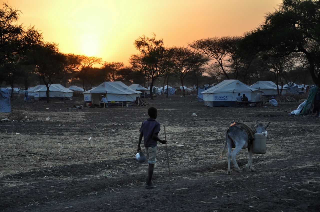 But Pauline Ballaman, of Oxfam, says the only real solution will be for a peace deal to be signed, allowing the refugees to return to their homes.