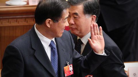 Bo Xilai (left) had not been linked to the murder of British businessman Neil Heywood late last year.