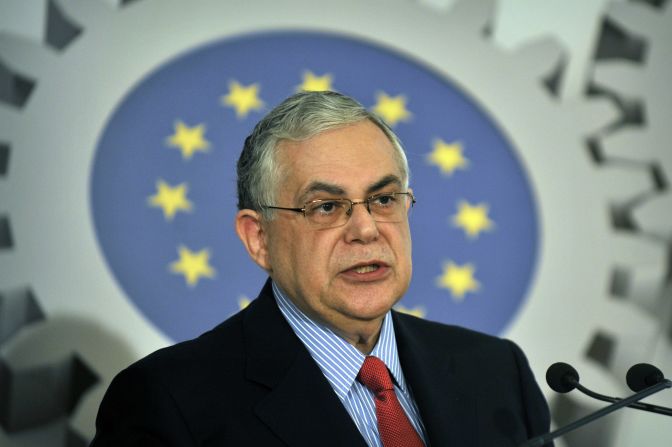 Greek Prime Minister Lucas Papademos is an unelected politician who was sworn in as head of an interim government on November 11, 2011, after four days of political wrangling. His mandate was to implement Greece's second bailout package.