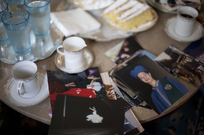 Photographs of Angeliki on the table of her family home in Aigio, on Greece's Peloponnese Peninsula. 
