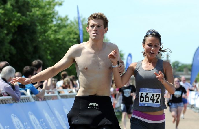 Pippa Middleton's athletic endeavors included the GE Blenheim Triathlon at Blenheim Palace on June 4.