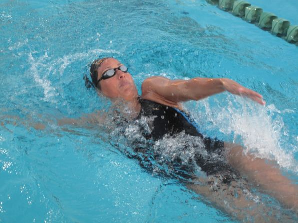 Four-time Olympic gold medallist Janet Evans has returned to the pool in the hope of once again qualifying for the U.S. team. It will be a big ask for the 40-year-old, who retired from competitive swimming 15 years ago.