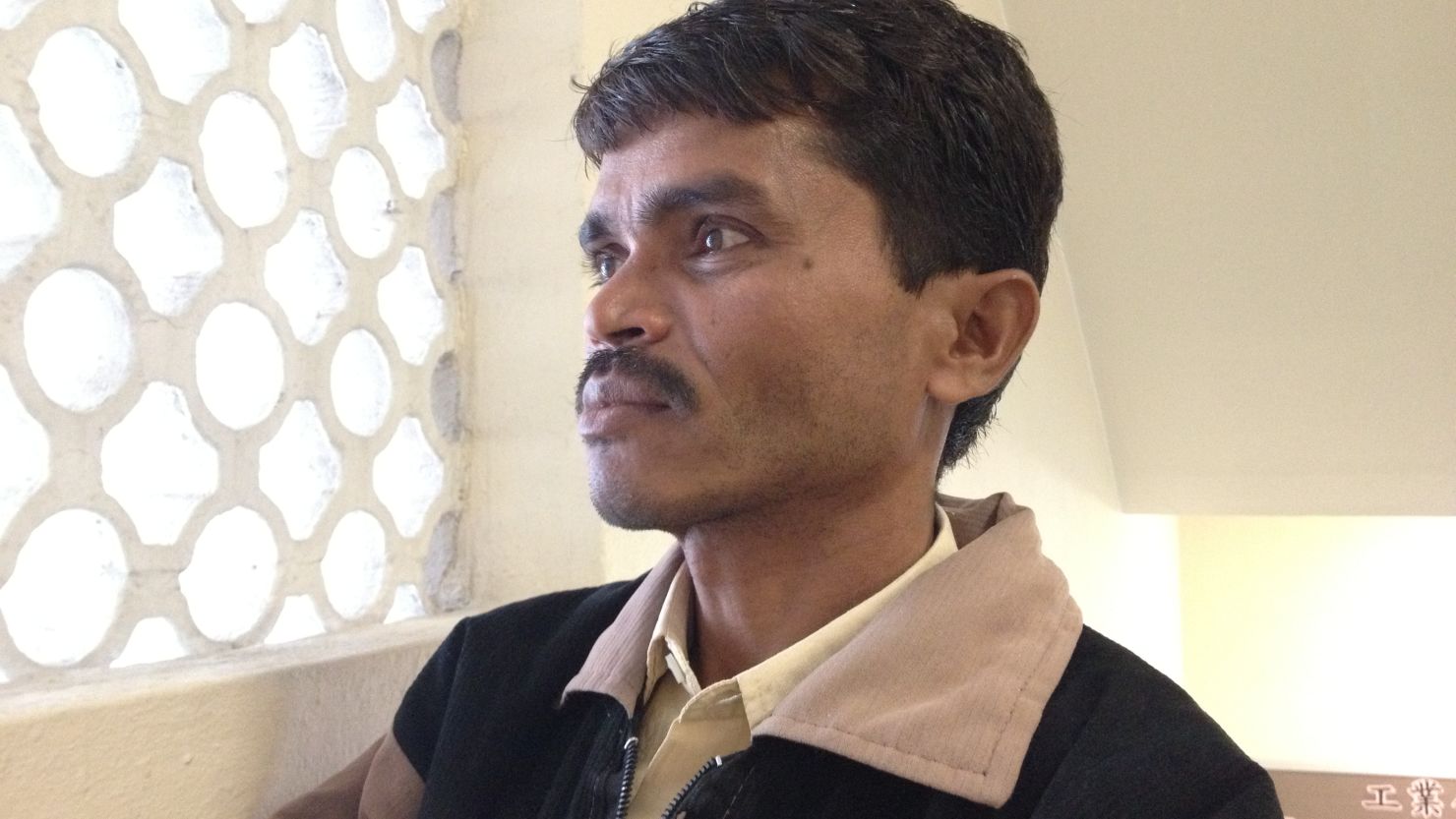 Ramesh Makwana suffers from silicosis, a respiratory disease brought on by 14 years of work in an agate factory in India.