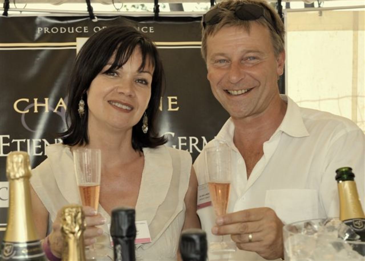 Agnes and Jean-Michel Lagneau, of Champagne Paul-Etienne Saint Germain. Jean-Michel wants to see support for those who take risks to start a business.