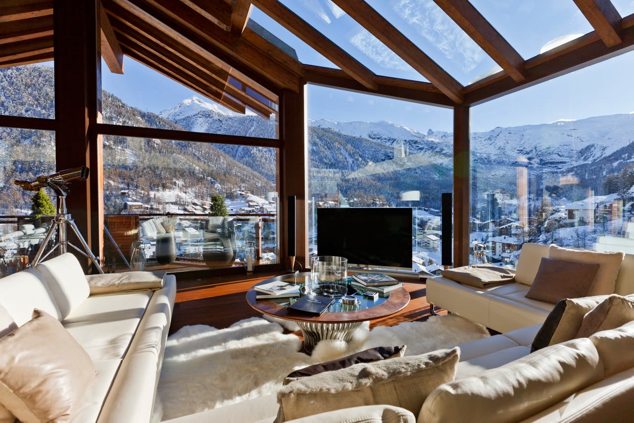  Almost every room at Chalet Hike overlooks the jagged peak of the Matterhorn. 