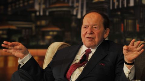 Along with his wife, billionaire Sheldon Adelson gave $20 million to a super PAC that supported Newt Gingrich.