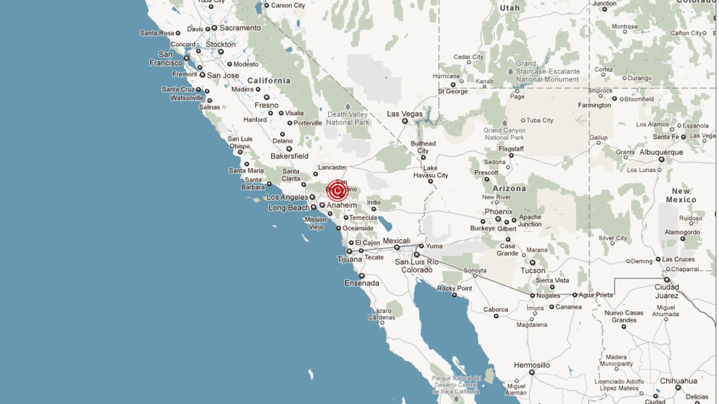 The epicenter of the quake was just outside Devore, in San Bernardino County near the San Andreas Fault.