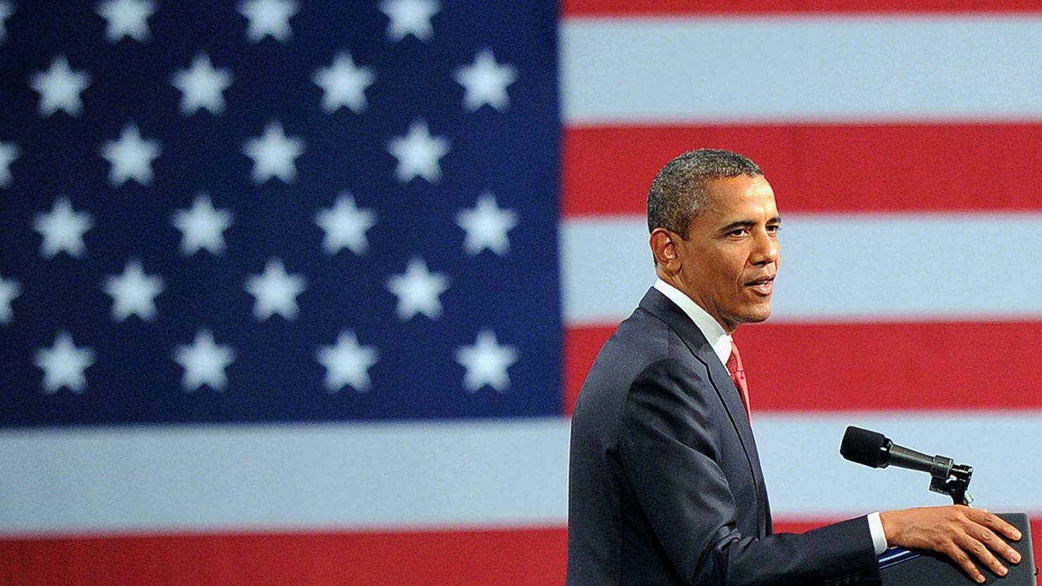 President Obama speaks during a campaign event at the Washington Convention Center last week.