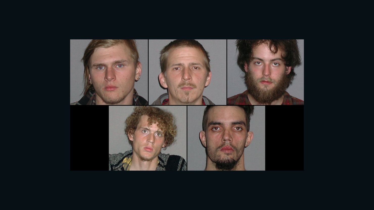 Suspects in Cleveland bomb plot: Brandon Baxter, Anthony Hayne, Connor Stevens, Joshua Stafford and Douglas Wright.