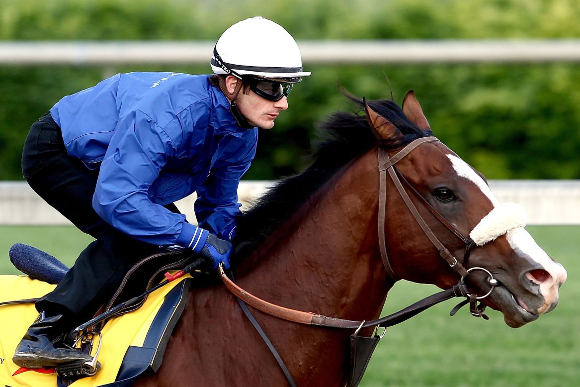 Union Rags, ridden by jockey Julien Laparoux, is among the hot favorites to win the 138th Kentucky Derby at Churchill Downs. 