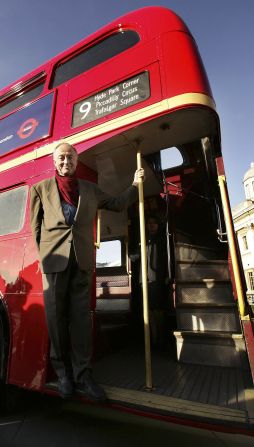 Then-Mayor Ken Livingstone is seen with a newly refurbished Routemaster bus in November 2005 in London. One of his first -- and most unpopular -- acts was to scrap the much-loved but decrepit fleet of Routemaster buses, dating from the 1950s.