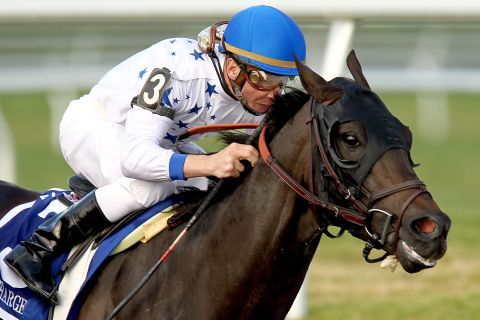 Jockey Calvin Borel hopes Take Charge Indy can deliver his fourth Kentucky Derby on Saturday. They have already won March's Florida Derby and will start off among the favorites for the 2012 "Run for the Roses."