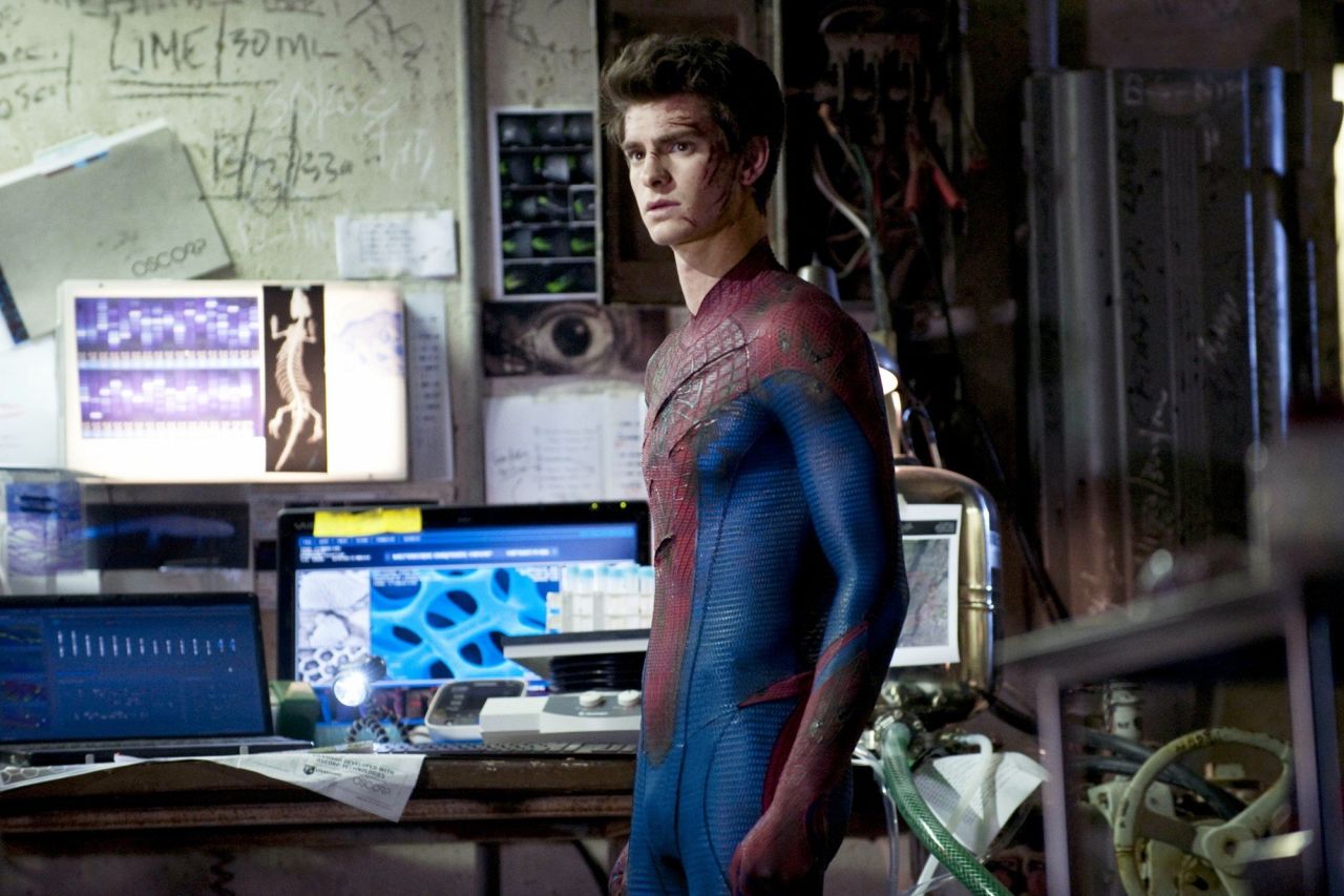 Following in Tobey Maguire's footsteps -- er, spider webs -- Andrew Garfield starred in 2012's "The Amazing Spider-Man." He reprised the part in a 2014 sequel.