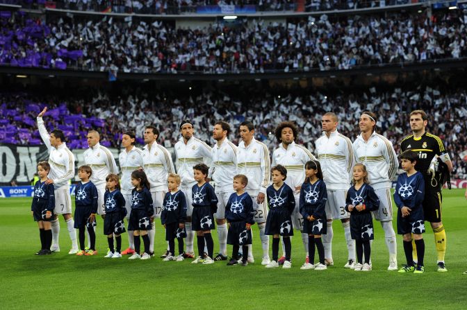 Spanish football teams continued to dominate the rankings, with Real Madrid keeping its No. 2 spot. It's players earned an average $7.7 million (￡4.7 million) - a 6% rise on last year. Cristiano Ronaldo became the most expensive footballer in history in 2009 after moving from Manchester United to Real Madrid in a six-year deal worth $129 million (￡80 million).