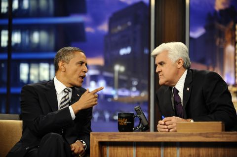 Obama appears on "The Tonight Show With Jay Leno" on October 25, 2011. During a wide-ranging interview, the president criticized Washington's harsh political climate.