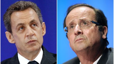 Nicolas Sarkozy and François Hollande.