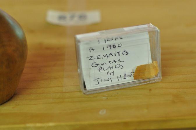 The shaving is one of the smaller and more unusual objects donated.