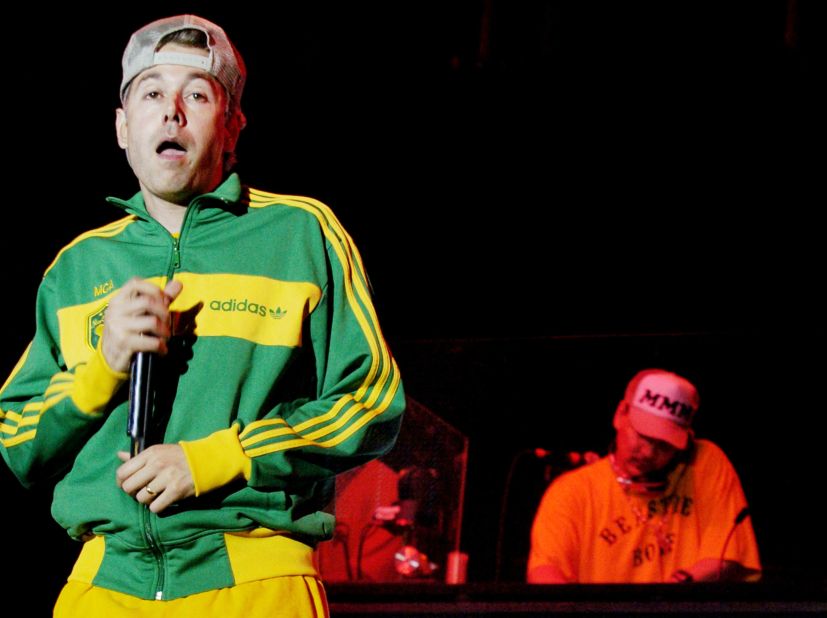 Adam "MCA" Yauch of the Beastie Boys performs in 2004 at the VooDoo Music Festival in New Orleans.