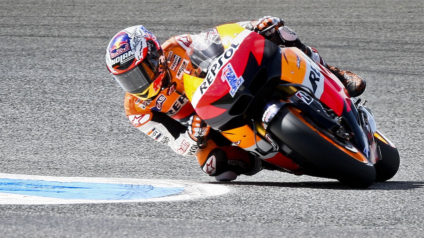 Australian motorcycle rider Casey Stoner is second in the MotoGP standings after two races this season.