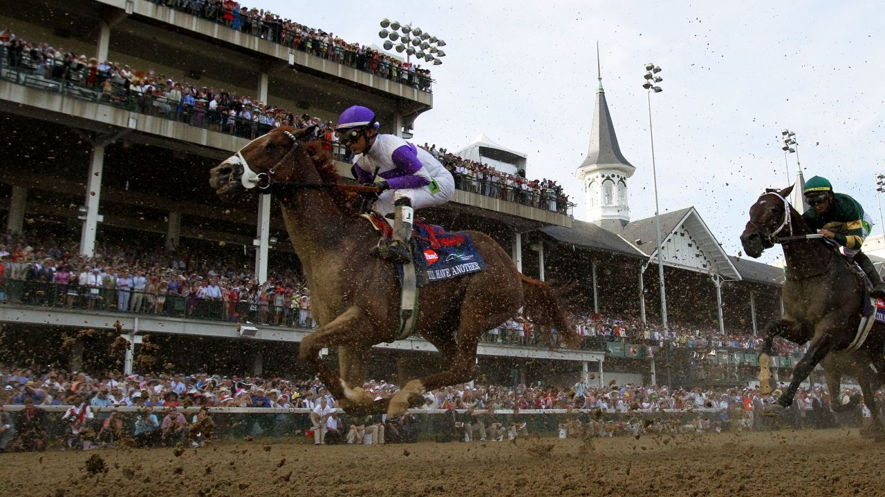 I'll Have Another wins the Kentucky Derby with Mario Gutierrez atop on Saturday.