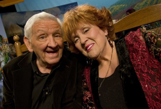George Lindsey and Lulu Roman attend Country's Family Reunion Salute to the Kornfield in May  2011 in Nashville, Tennessee. Roman was a regular on the TV series "Hee Haw," which also featured Lindsey's Goober character.