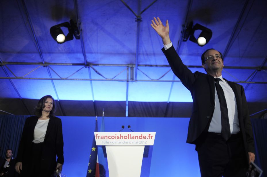 Socialist Party candidate Francois Hollande won France's presidential runoff election on Sunday, May 6. In his victory speech, he promised to be a president for all of France.