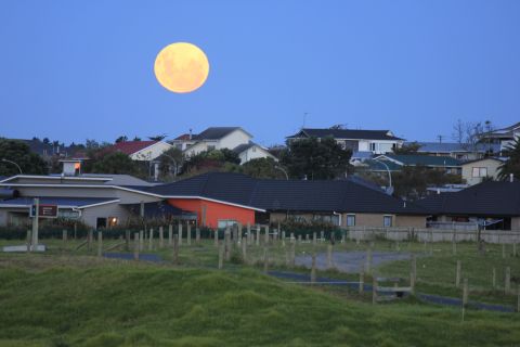 "I went to the farm 30 minutes before the moon rises. It brought forth excitement when the moon started to rise above the suburban skyline," iReporter Jerry Phons of New Plymouth, New Zealand, said in May 2012.