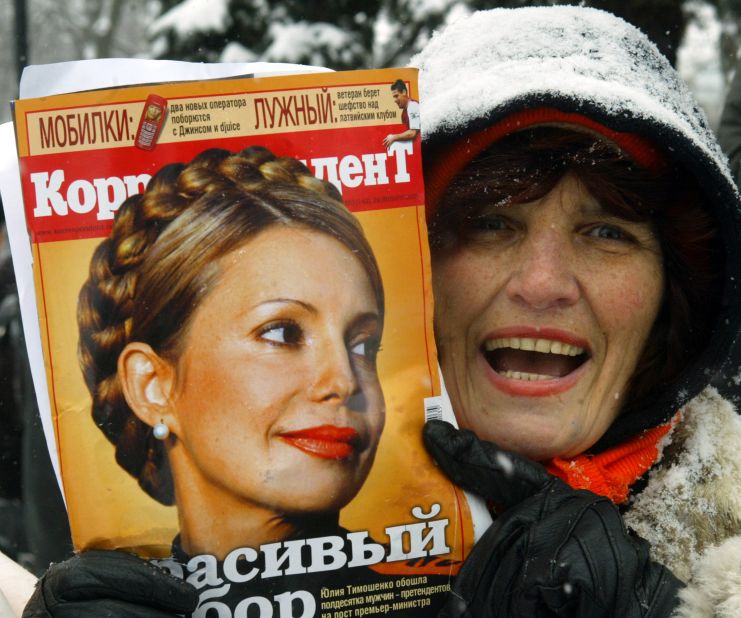 Although Yushchenko had won the election it was the blonde-haired figure of Tymoshenko that captured the public's attention. She was appointed prime minister in the new government.