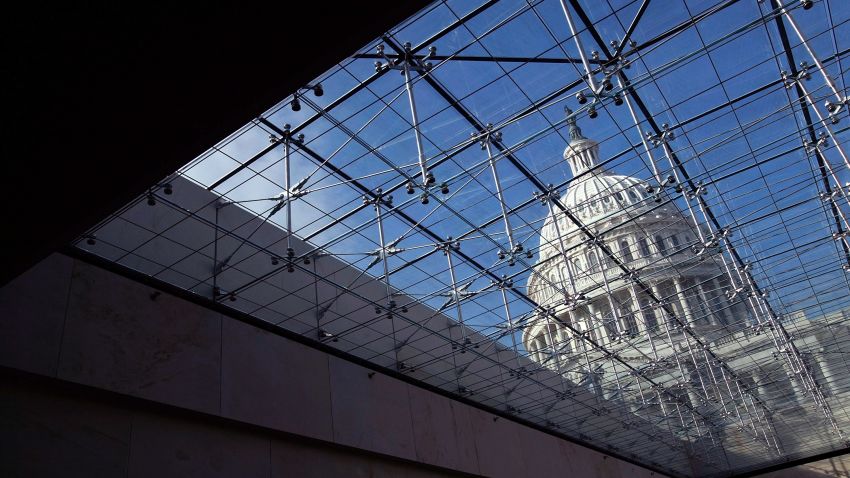 The U.S. Capitol is shown from the Capitol Visitor Center in this November 2008 file photo. 