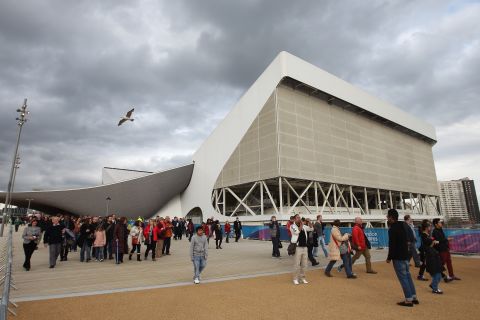 It was the first time many visitors had walked around the Olympic grounds, including the new aquatics center. They appeared cautiously optimistic about the site, with one family telling CNN the seats were comfortable but there was a lack of rubbish bins.