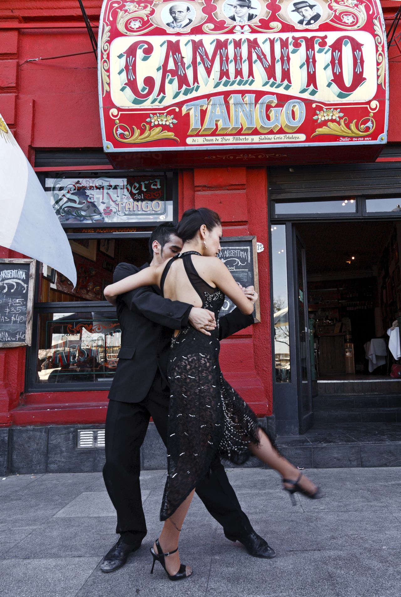 Tango in Caminito Street.