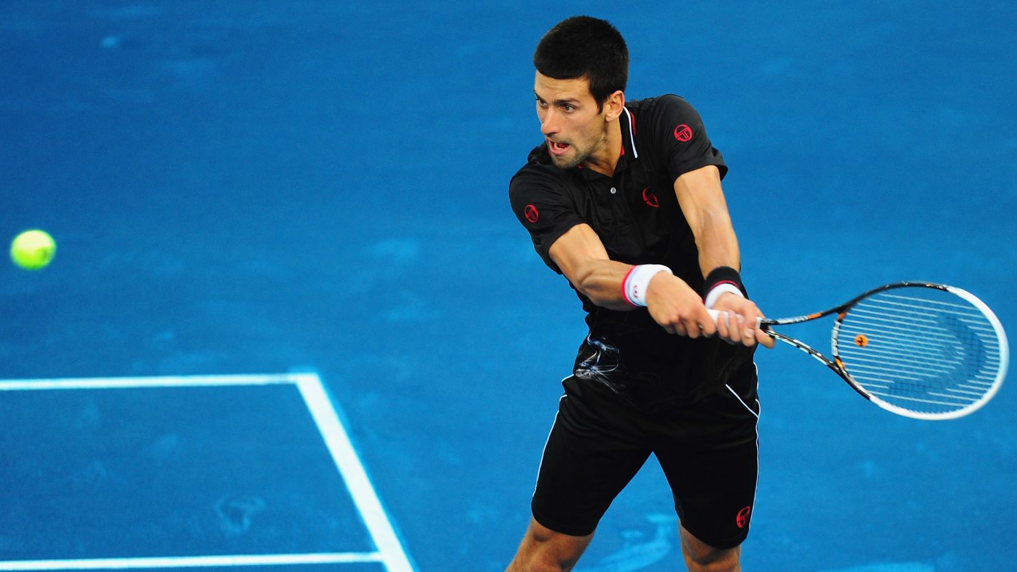 World No. 1 Novak Djokovic got his first taste of the blue clay at the Madrid Masters on Tuesday