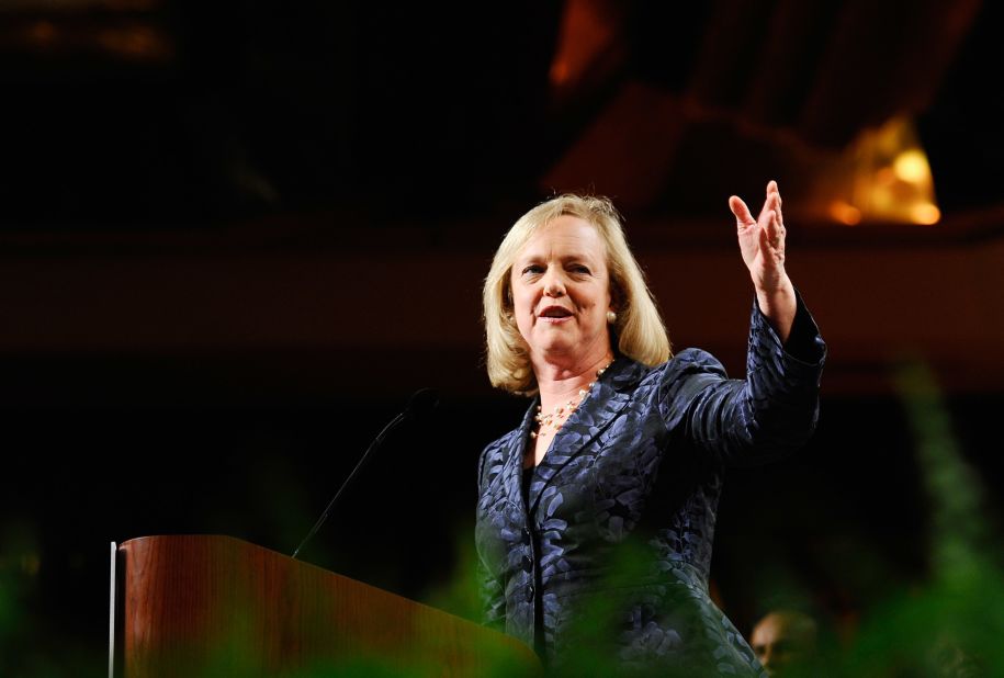 Meg Whitman is the head of information technology company Hewlett-Packard, which came in 15th on this year's overall Fortune 500 list. 