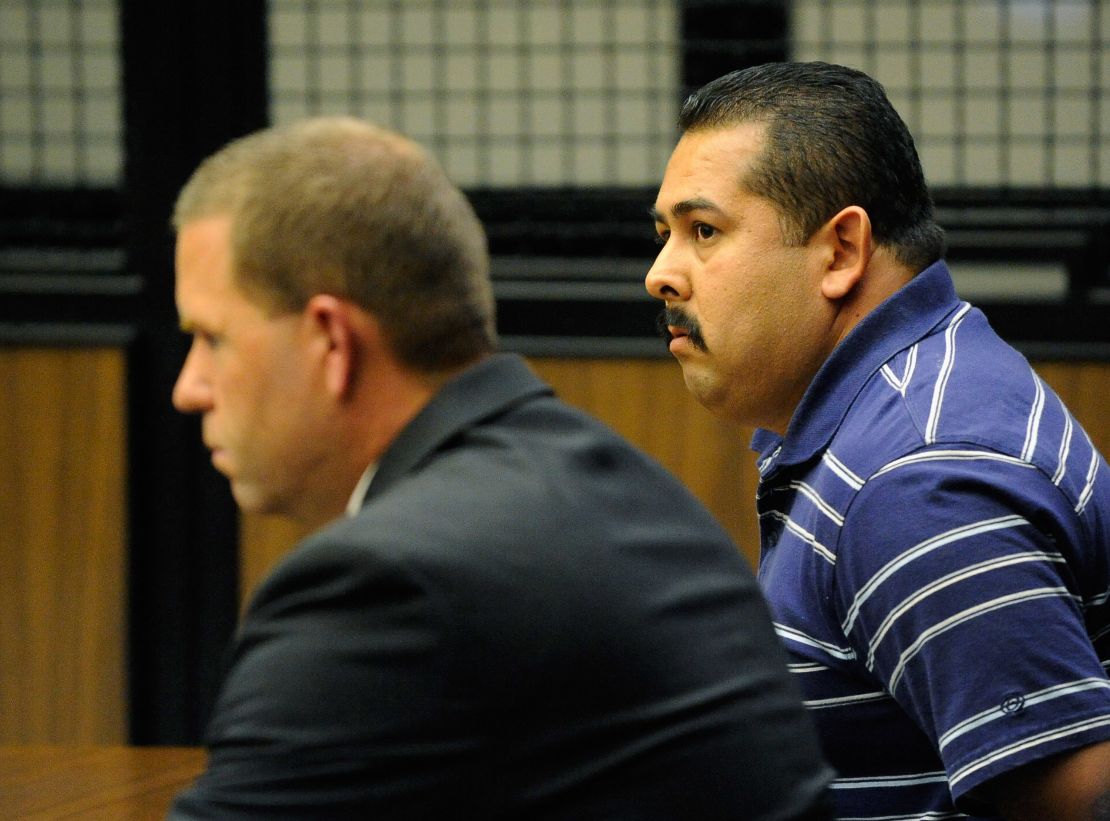 Manuel Ramos, right, and Jay Patrick Cicinelli appear at their arraignment in September.